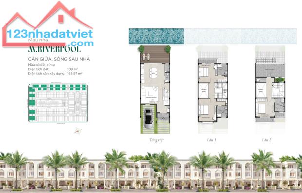 Layout phong cách Ả Rập - tiểu khu cao cấp nhất khu sông Town - 1