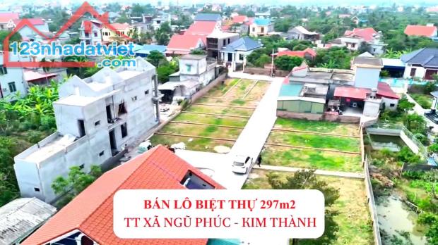 Bán lô Biệt thự 297m2 giá 5tr/m2 gần Khu Sinh thái Ngũ Phúc, Kim Thành, Hải Dương - 1