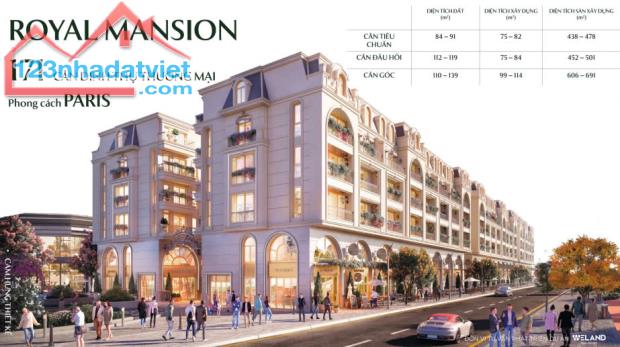Dinh thự Royal Mansion quỹ căn siêu đẹp giá giai đoạn đầu không chênh. lh 0973681053. - 1