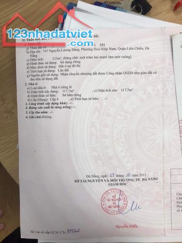 Chính chủ cần bán nhà 747 Nguyễn Lương Bằng, quận Liên Chiểu, Đà Nẵng - 4