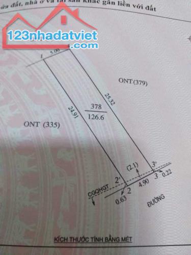 ‼️Bán nhanh lô Đất ngõ đường Trần Hữu Thung , xã Hưng Đông , tp Vinh 126,6m2 ĐB đường 4m - 1