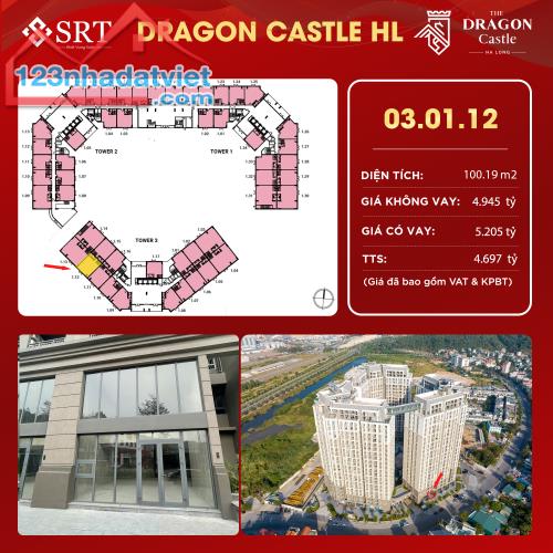 Đầu tư shophouse Dragon Castle Hạ Long! Đóng 30%=1,6 tỷ nhận nhà khai thác ngay.Liên hệ em - 2