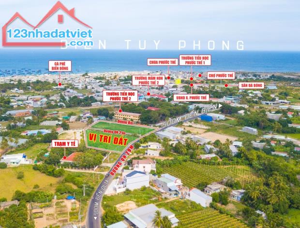 Để lại lô đất trúng đấu giá, DT: 122m2, đường QH: 29m, gần TP.Phan Thiết, dân cư hiện hữu,