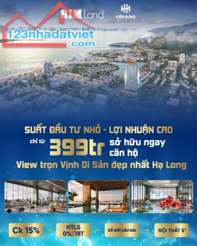 CHỈ 399 TRIỆU CĂN HỘ view BIỂN trung tâm Hạ Long kế cạnh Lotte Mart với ICON40 - CHO THUÊ - 1