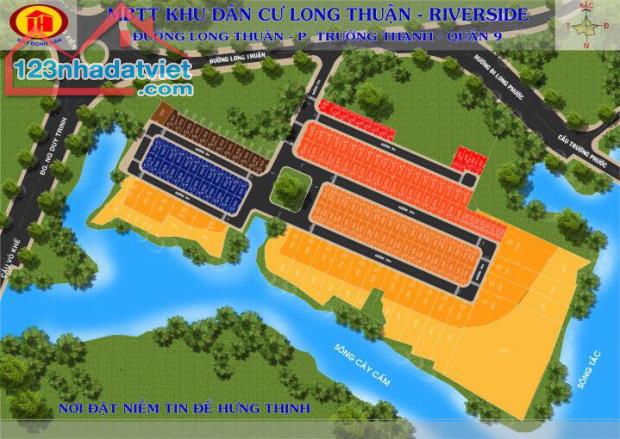 Giảm Sâu Long Thuận RiverSide 82m2 Chỉ 3tỷ489 Đất View Sông Quận 9 Rẻ Nhất 2024 - 4