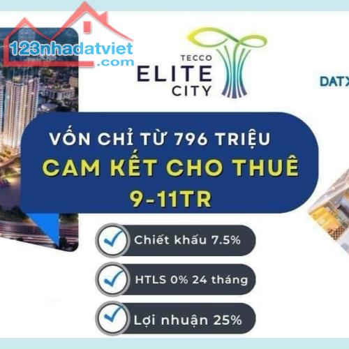 Bán Căn Hộ Chung Cư Tecco Elite City Thịnh Đán, Thái Nguyên. Chỉ 1,x tỷ - 1