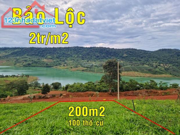 📣Siêu rẻ 450tr! Bán đất ngay view hồ đẹp nhất Bảo Lộc 200m2 sổ sẳn