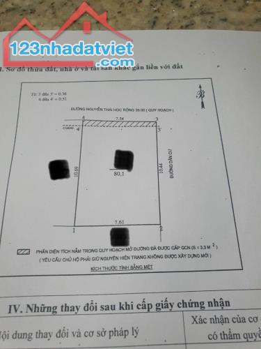 Bán căn nhà 3 tầng mới đẹp mặt đường Nguyễn Thái Học, tp. Vinh - Diện tích 80m2 - 1