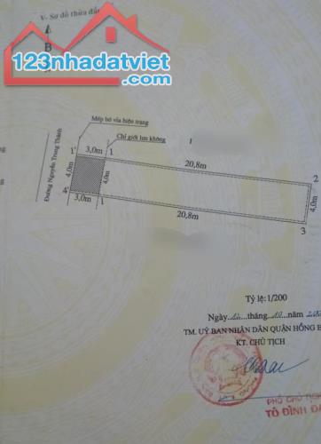 Bán đất tặng nhà kinh doanh buôn bán mặt đường Nguyễn Trung Thành, Hùng Vương, Hồng Bàng