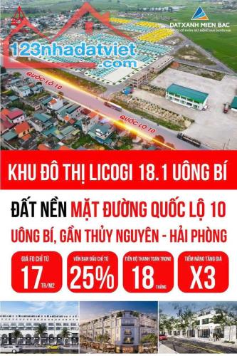 Bán đất nền Licogi Uông Bí 18.1 - 2