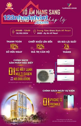 Chỉ hơn 32tr/m2 sở hữu ngay Căn hộ cao cấp chuẩn Nhật HT Pearl 2PN 65m2 - 1