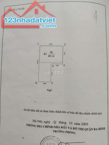 Bán nhà 3,5 Tầng phố Đào Tấn thông sang phan kế bính gần UBNDQ BAĐình