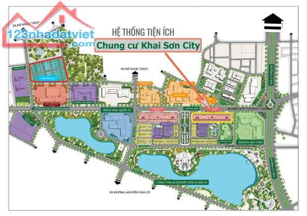 Chỉ từ 45tr/m2 sở hữu ngay căn 89m2 tại quần thể KHai Sơn City, CK 12,5%,tặng điều hòa 200 - 4