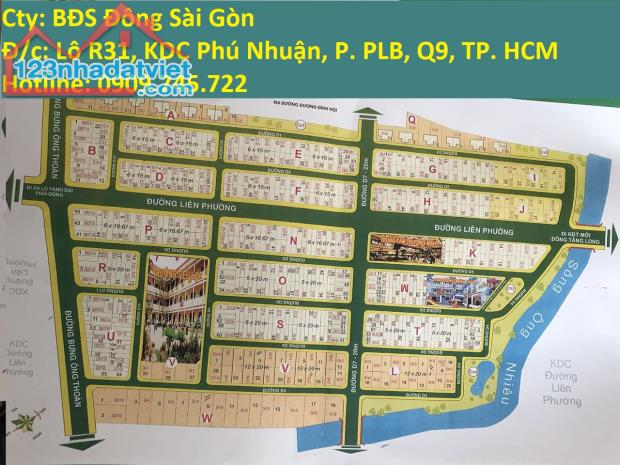 Bán nhanh nền đất thuộc khu dự án Sở Văn Hóa Thông Tin, Q9