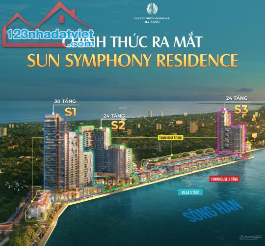 BÁN CĂN HỘ 2PN-2VS TRỰC DIỆN SÔNG HÀN SUN SYMPHONY. VỊ TRÍ DUY NHẤT NGẮM PHÁO HOA ĐẸP NHẤT