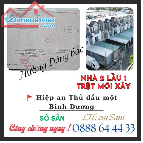 BÁN NHÀ MỚI 2 LẦU 1 TRỆT DX 095 HIỆP AN DIỆN TÍCH SÀN 176M2 KHU ĐÔNG DÂN CƯ Ở HAY KINH - 2