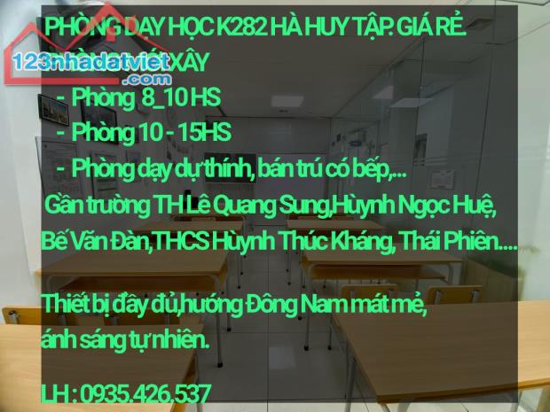 Cho Thuê Phòng Dạy Học Kiệt 282 Hà Huy Tập - Quận Thanh Khê - Đà Nẵng