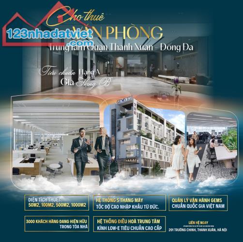 Cho thuê tòa văn phòng 𝐆𝐞𝐦𝐬 𝐄𝐦𝐩𝐢𝐫𝐞 𝐓𝐨𝐰𝐞𝐫 Trường Chinh, Thanh Xuân, Hà Nội