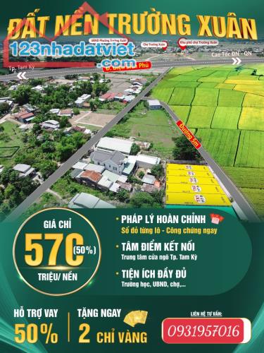 Đất nền Trường Xuân Ngay Trung Tâm Thành Phố Tam Kỳ-ngang 7M -Đã Có Sổ (Hỗ trợ vay 50%) - 4