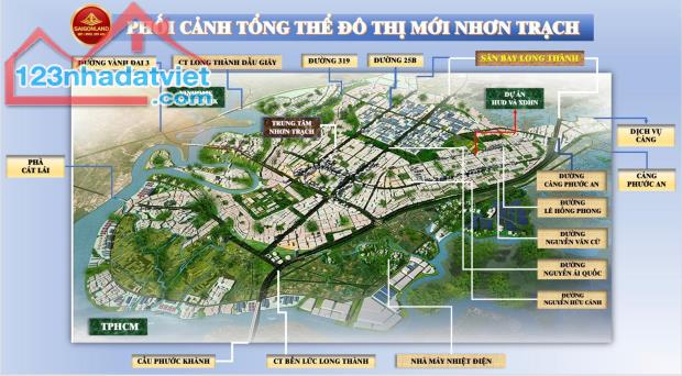 Saigonland Nhơn Trạch - Cần Bán gấp căn nhà 100m2 đường 30m khu dân cư Đệ Tam Nhơn Trạch - 2