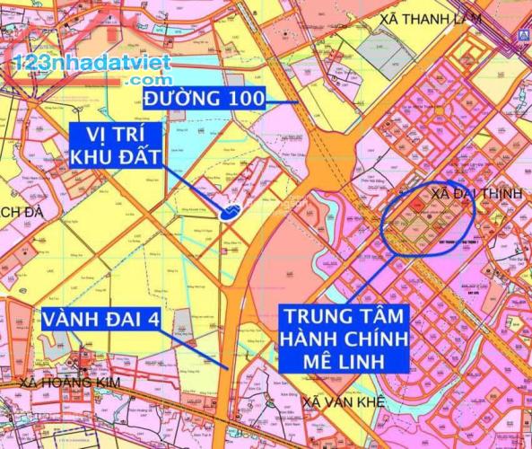 CC bán đất đấu giá X3 Văn Khê, Mê Linh, Hà Nội. Gần nút giao VĐ 4, cầu Hồng Hà, TTHC huyện - 1