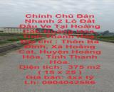 Chính Chủ Bán Nhanh 2 Lô Đất Đầu Ve Tại Hoằng Cát, Hoằng Hóa, Tỉnh Thanh Hóa.