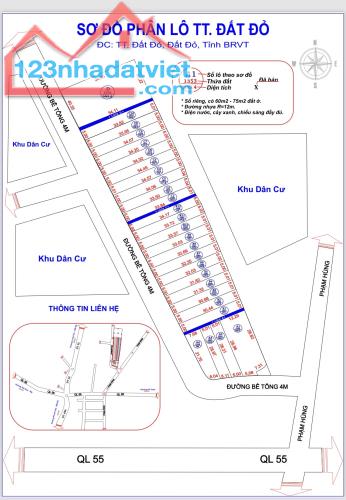 Còn vài lô kế bên KCN Đất Đỏ BRVT cách QL55 chỉ 50m - 1