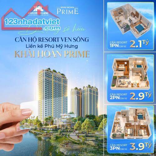 CĂN HỘ KHAIHOAN PRIME,TỪ 2.1 TỶ, TRẢ 1%/THÁNG, VAY MIỄN GỐC-LÃI, CK 12%