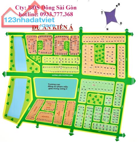 Chuyên bán đất nền, đất liền kề, đất dự án thuộc khu dân cư Kiến Á, Quận 9.