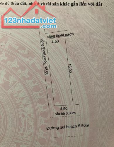 Bán đất mặt tiền đường Phước Tường 8, Hòa Phát, Cẩm Lệ- DT: 4.5x18m, 2.5 tỷ