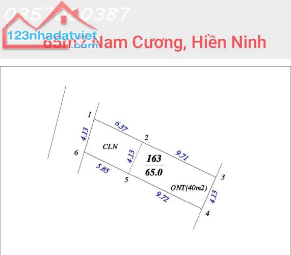 BÁN ĐẤT DT 65M2 NAM CƯƠNG , HIỀN NINH , SÓC SƠN CÁCH SÂN BAY NỘI BÀI 3KM GIÁ ĐẦU TƯ - 3