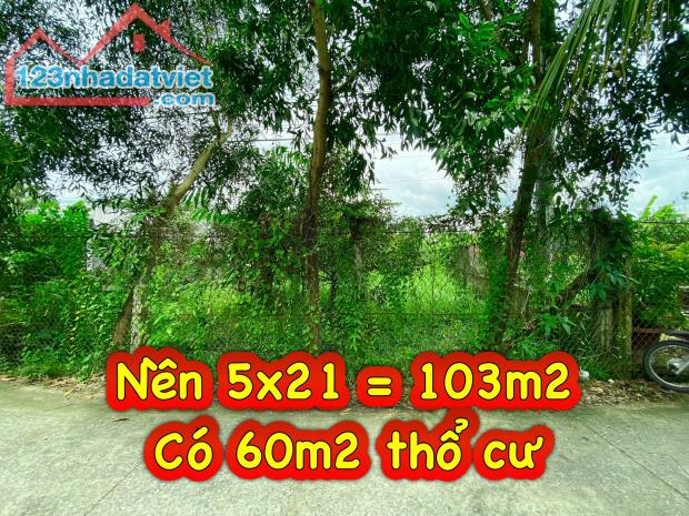 Nền Đẹp 5*21; Cách Chợ Vàm Xáng 350m, Lộ Ô Tô, Nhơn Nghĩa, Phong Điền