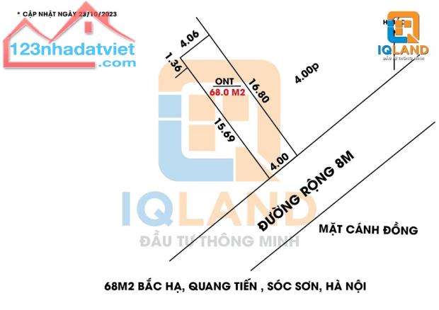 Bán Nhanh 2 lô 68m2 bắc thượng quang tiến bìa làng rộng 8m - 3