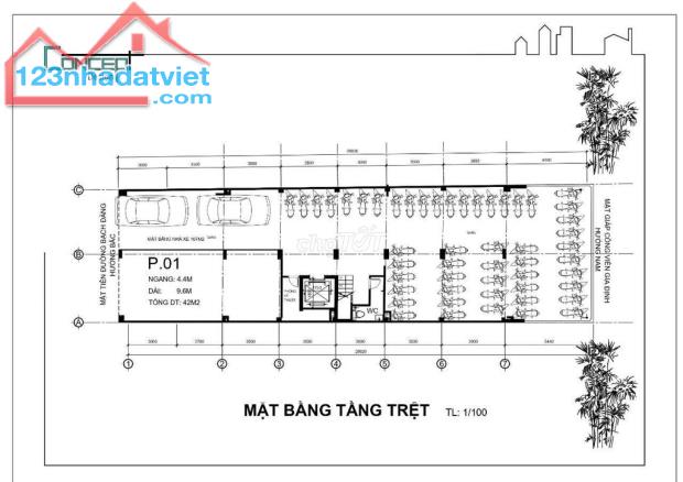 CHO THUÊ MẶT BẰNG, MẶT TIỀN ĐƯỜNG BẠCH ĐẰNG, PHƯỜNG 2, QUẬN TÂN BÌNH, HCM. - 2