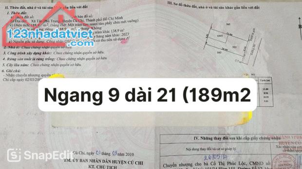 Cần Bán Căn nhà ở Hồ Văn Tắng  Củ Chi 189m2 Sổ Hồng Riêng 620 triệu Bao Phí THuế - 5