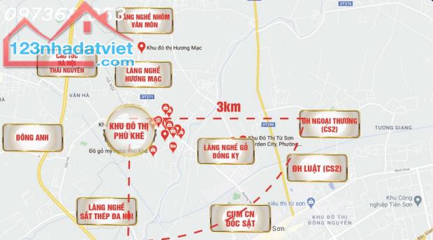 Duy nhất 1 lô góc Phù Khê Từ Sơn, góc đường 27m và đường 17m
