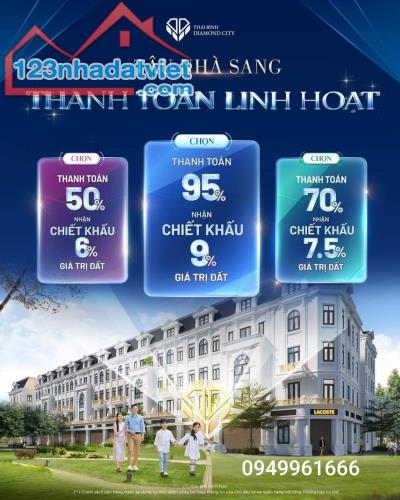 thái bình diamond city, p.trần hưng đạo, tp.thái bình. giá đầu tư f0 - 2