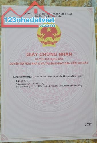 Chính chủ bán gấp lô đất đẹp xã Hòa Tiến, huyện Hòa Vang, tp Đà Nẵng - 4