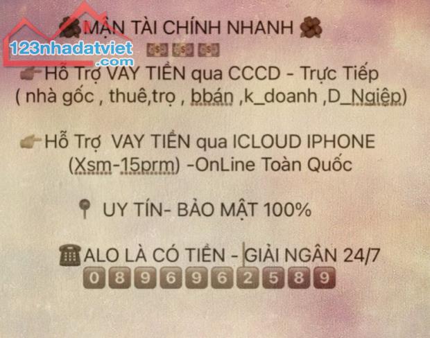 Hỗ trợ VAY TIỀN qua CCCD -TRỰC TUYẾN ( nhà gốc ,thuê ,trọ ,buôn bán ,kinh doanh,doanh