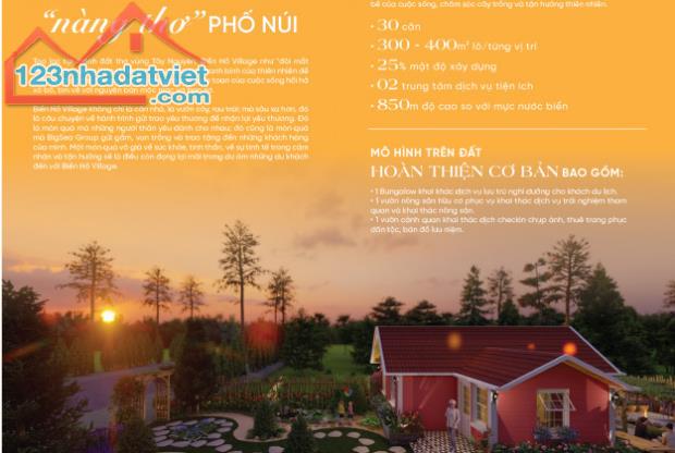 Bán Quỹ Căn Đẹp Nhất Khu Village BIỂN HỒ PLEIKU – Phức Hợp Du Lịch, Giải Trí, Nghệ Thuật - 1