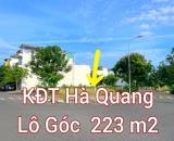 "Bán đất khu đô thị Hà Quang 2. Vài lô vị trí góc đẹp và đối diện công viên.  Số 1: Lô liề