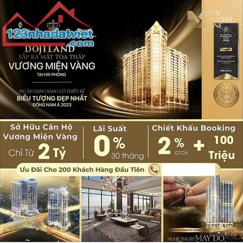 GOLDEN CROWN HẢI PHÒNG - TÒA THÁP VƯƠNG MIỆN VÀNG, NƠI SỐNG ĐẲNG CẤP NHẤT VIỆT NAM.