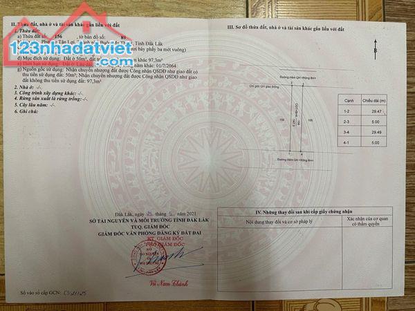 BÁN ĐẤT 2 MẶT TIỀN TRƯỚC - SAU TẠI TDP9 PHƯỜNG TÂN LỢI giá 899tr - 2