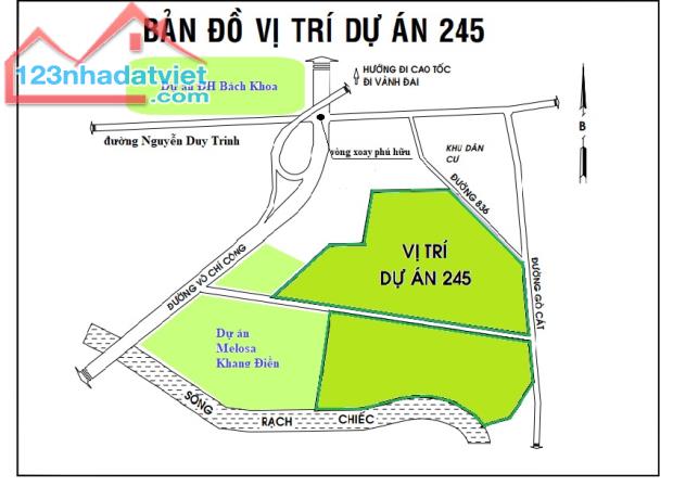 Bán đất dự án Đại Học Quốc Gia 245, Phú Hữu, Q9. giá tốt nhất