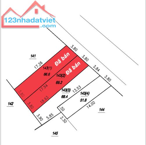 Bán nhanh lô đất hoa hậu 51,8m2 đối diện đấu giá Văn Quán, Đỗ Động, Thanh Oai. Giá 3xtriệu