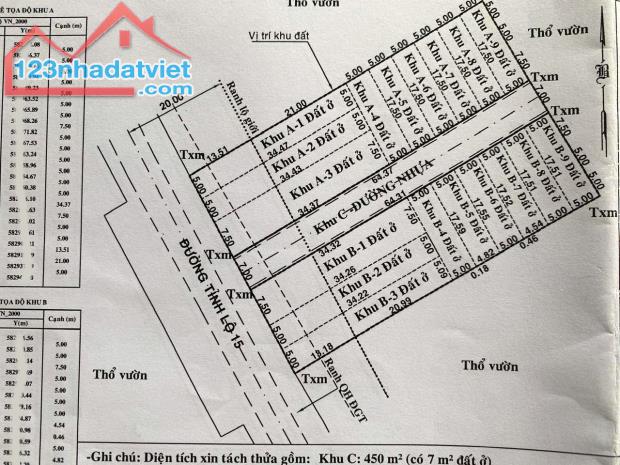 Bán đất mặt tiền Tỉnh Lộ 15 CC, 2702m2, ngang 42m, Đường 12m hạ chào hơn 9 tỷ - 4