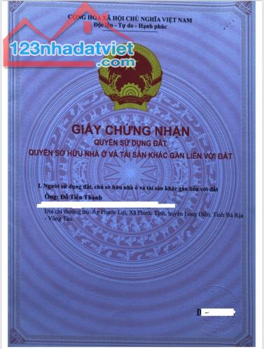 CHÍNH CHỦ CẦN BÁN ĐẤT TẶNG NHÀ CẤP 4 TẠI HUYỆN LONG ĐIỀN- TỈNH BÀ RỊA VŨNG TÀU - 3