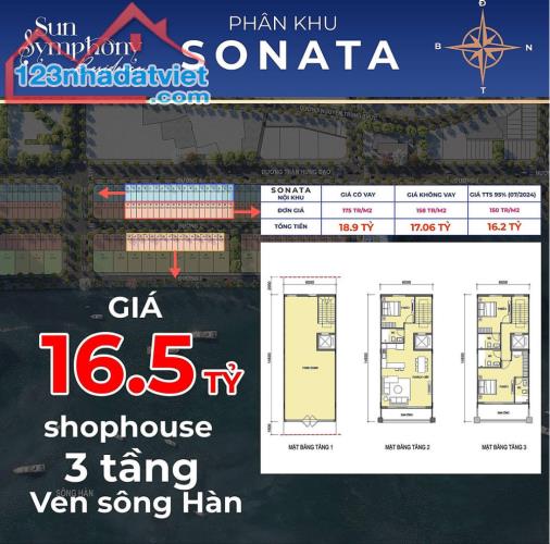 Phân khu Sonata sổ đỏ từng lô, chính sách mua bán ưu đãi, tiềm năng tốt từ 3 bến du - 2