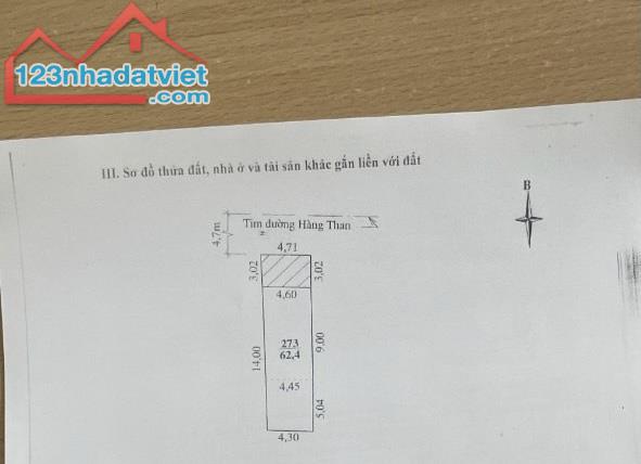 Bán đất tặng nhà cũ mặt đường Hàng Than, Phường Lam Sơn, Tp. Thanh Hoá 62.4m2 giá 5.6 tỷ - 1