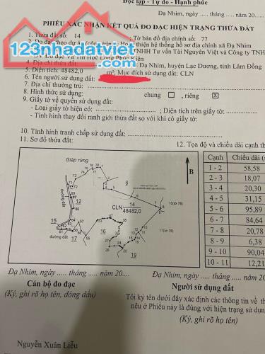 Đất Đẹp - Giá Tốt - Chính Chủ Cần Bán Lô Đất Vị Trí Đẹp Tại Xã Đạ Nhim, Lạc Dương, Lâm